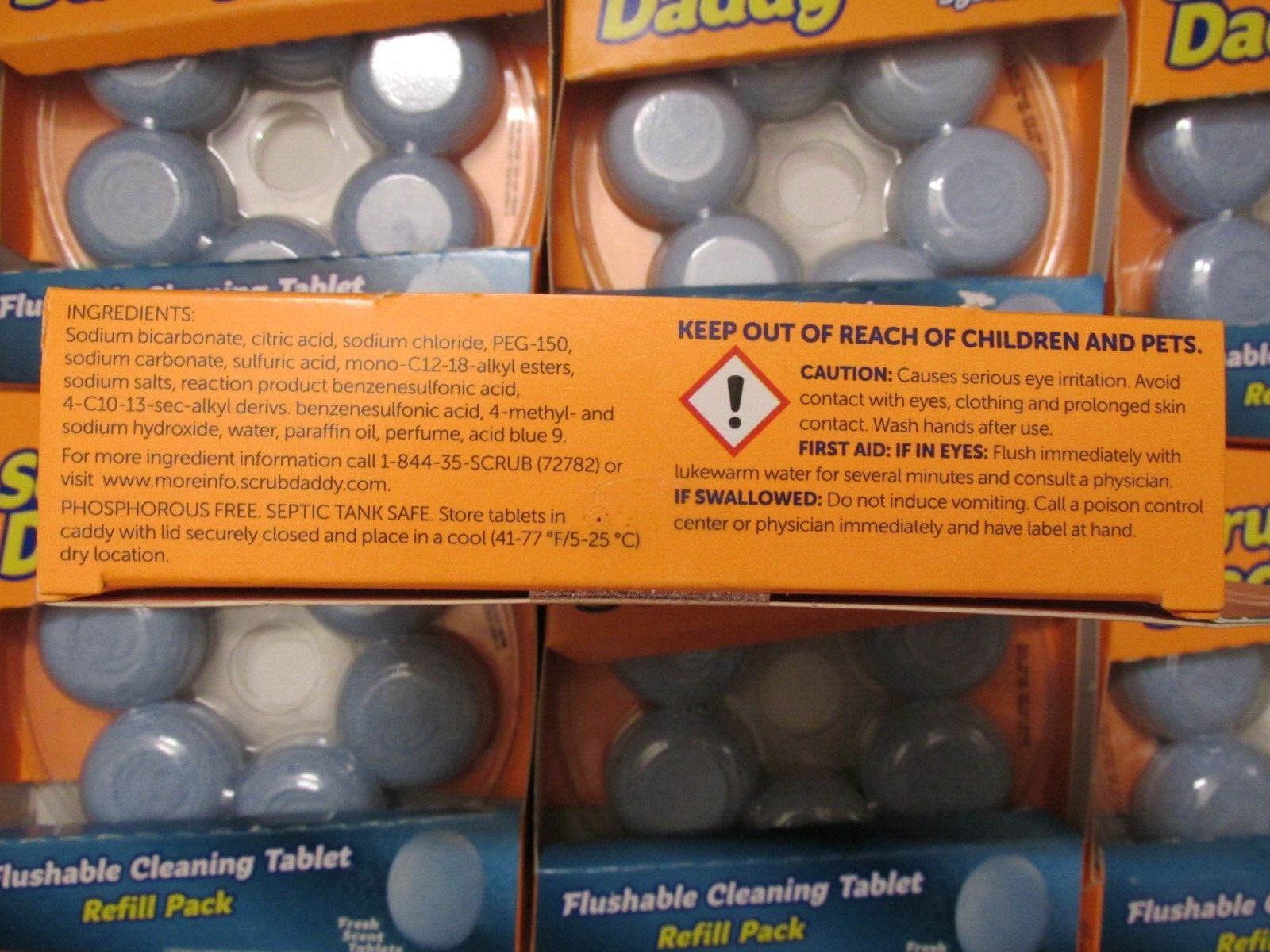 (7) Scrub Daddy Toilet Wand Flushable Cleaning Tablet Refill 6-Packs Fresh Scent