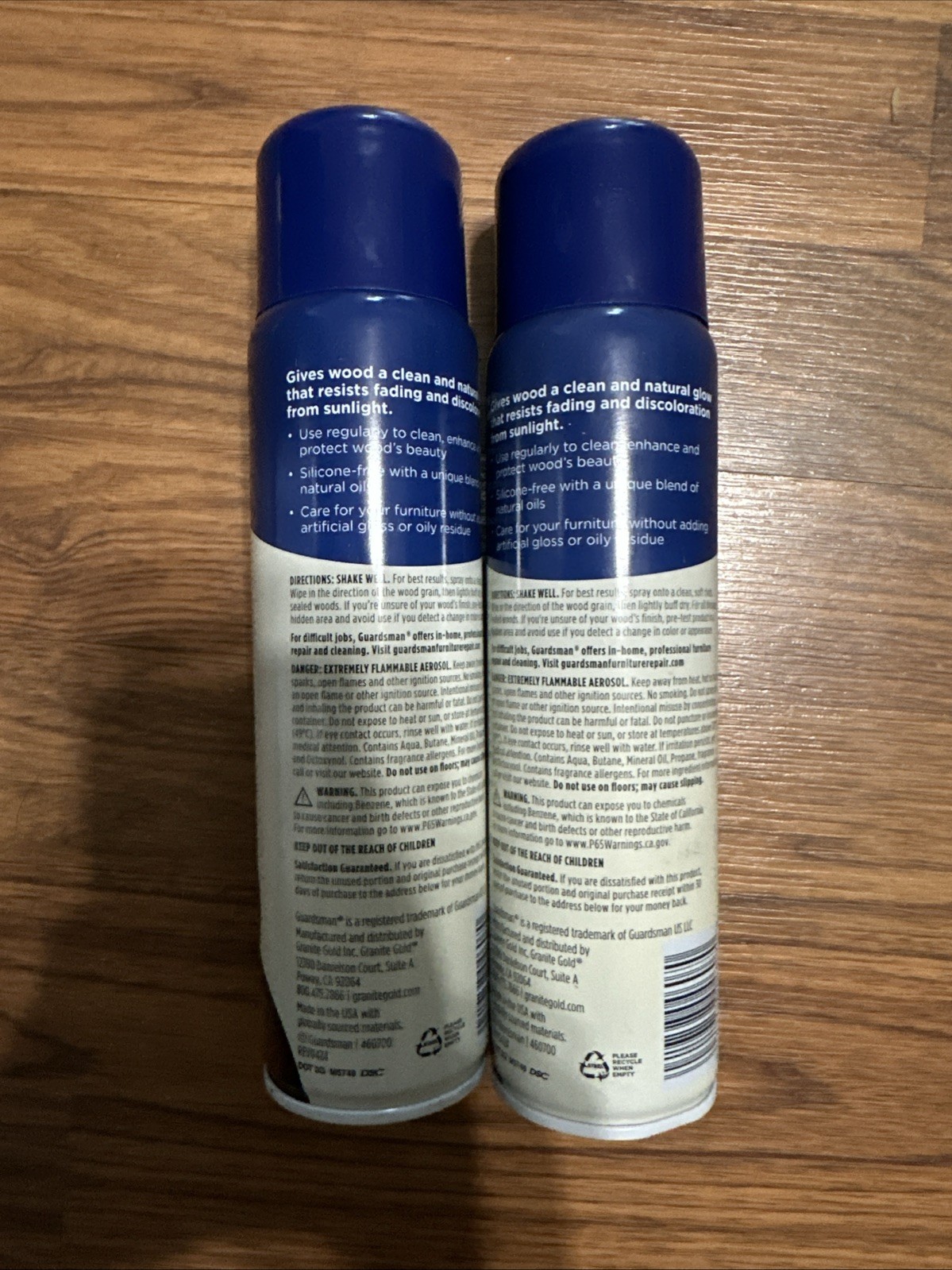 GUARDSMAN Clean & Polish For Wood Furniture, 12.5 oz, (2 Pack Set)