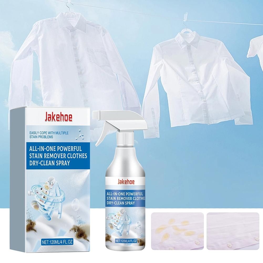 3X All-in-One Powerful Stain Remover Clothes Dry-Clean Spray 120ml HO T