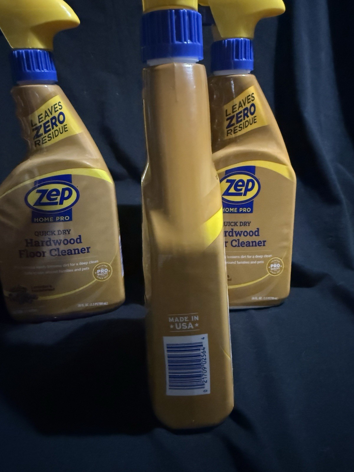 Zep Home Pro Quick Dry 24 FL OZ Lavender Hardwood Floor Cleaner Lot of 3