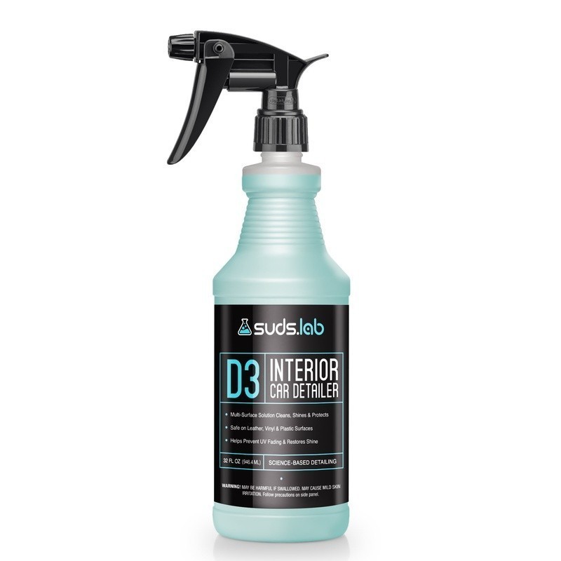 D3 Interior Cleaning Spray Multi-Surface UV Protection Non-Greasy Formula New