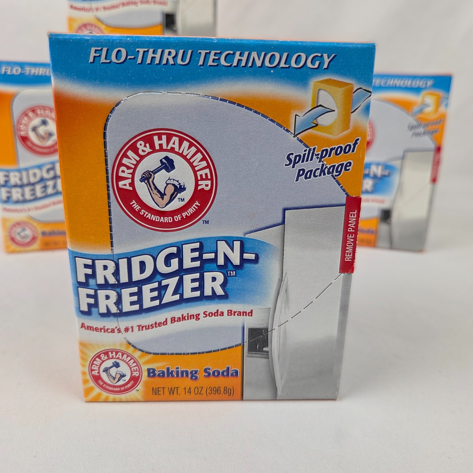 New Arm & Hammer Fridge-N-Freezer Baking Soda, 14 Oz. – Pack of 5