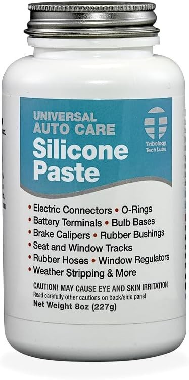 TSG Universal Auto Care Silicone Paste with Brush, 8 Oz
