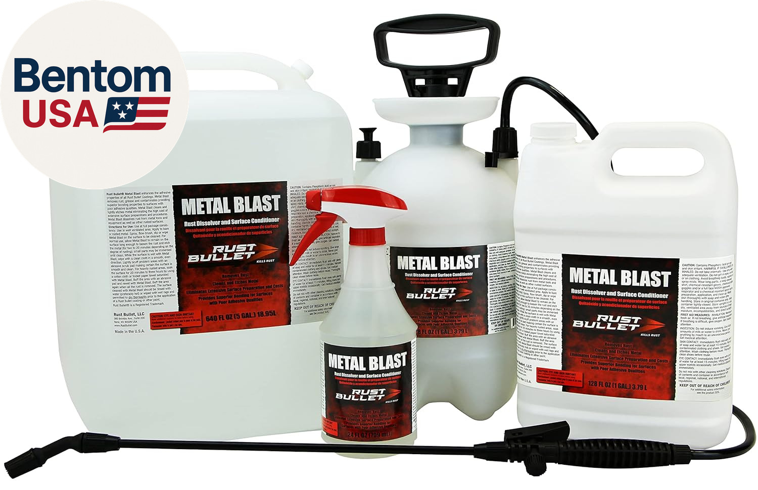 Metal Blast – 24 Oz – Rust Remover & Metal Prep, Cleaner & Conditioner for Super