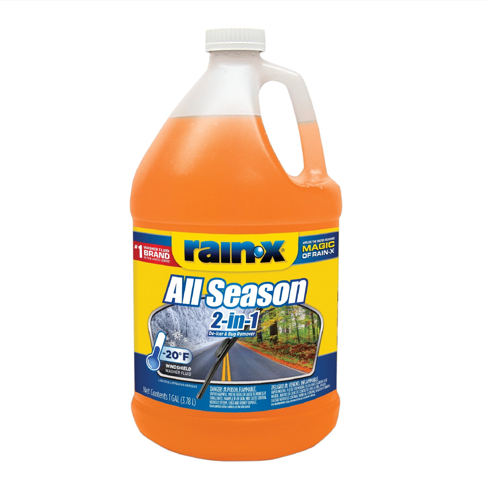2-in-1 All-Season Windshield Washer Fluid Concentrate -20F Freeze Protection