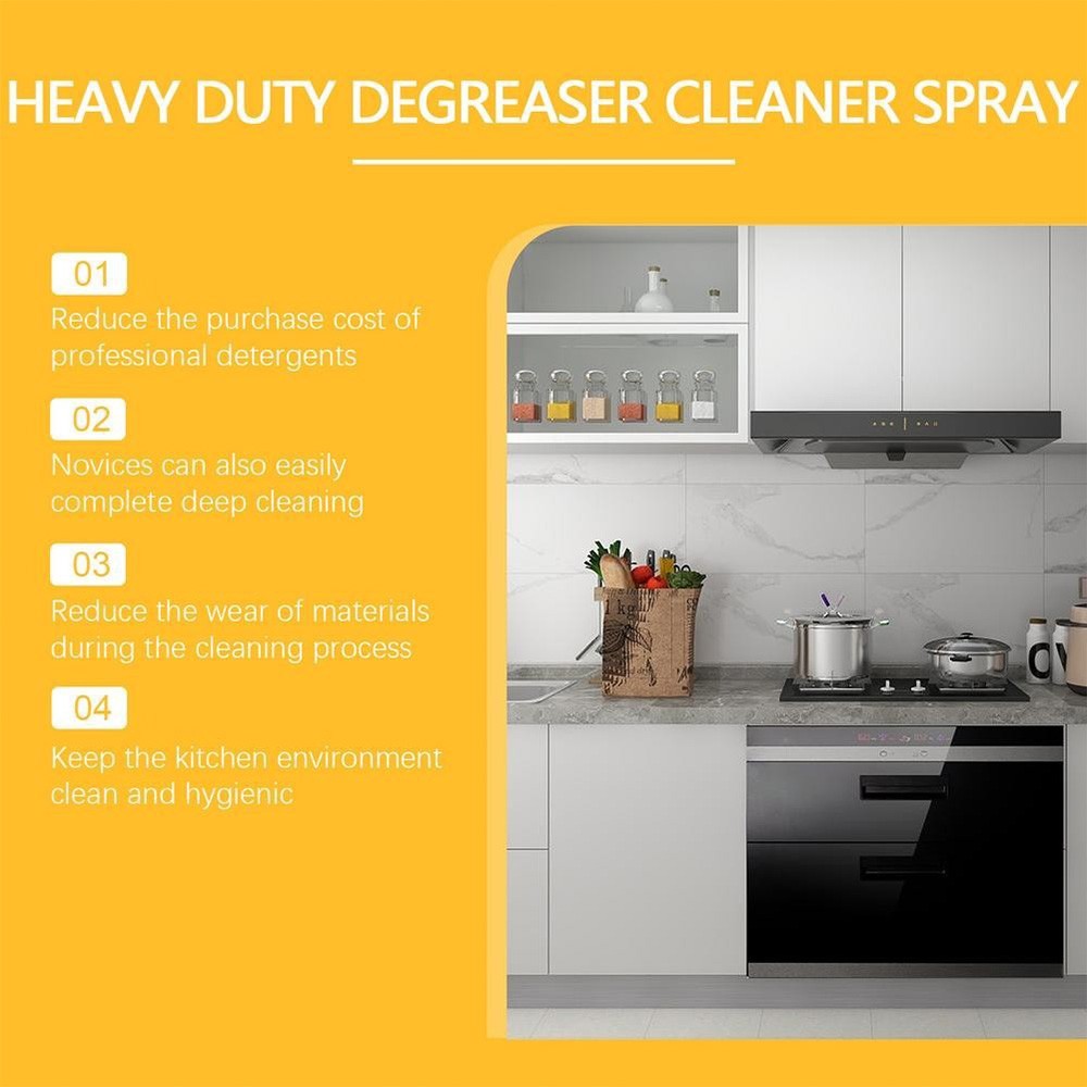 120ml Clean Kitchen Oil Stains Spray, Kitchen Heavy Oil Cleaning Agent