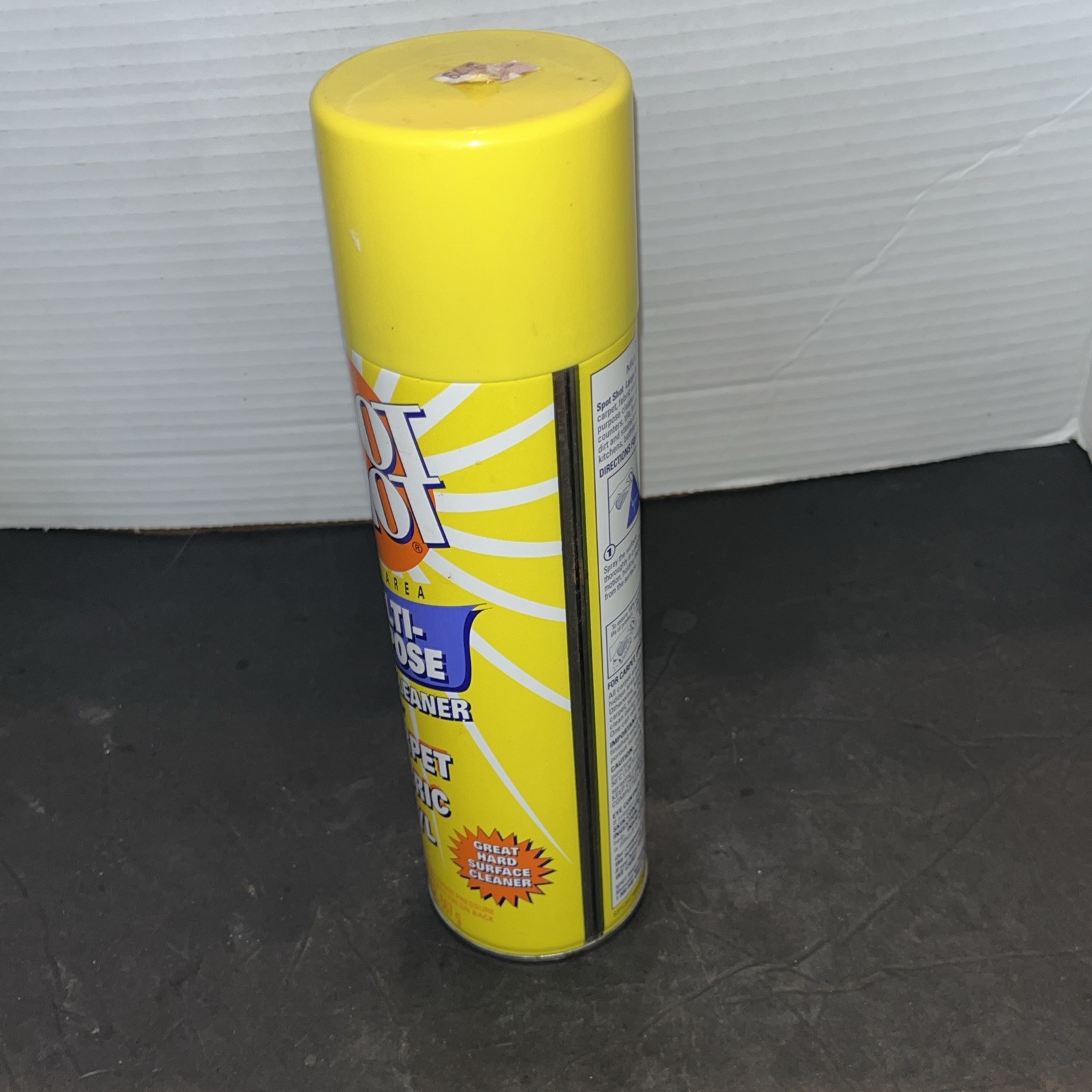 Spot Shot Instant Carpet Stain Remover Aerosol Spray 20 oz NOS Yellow Can