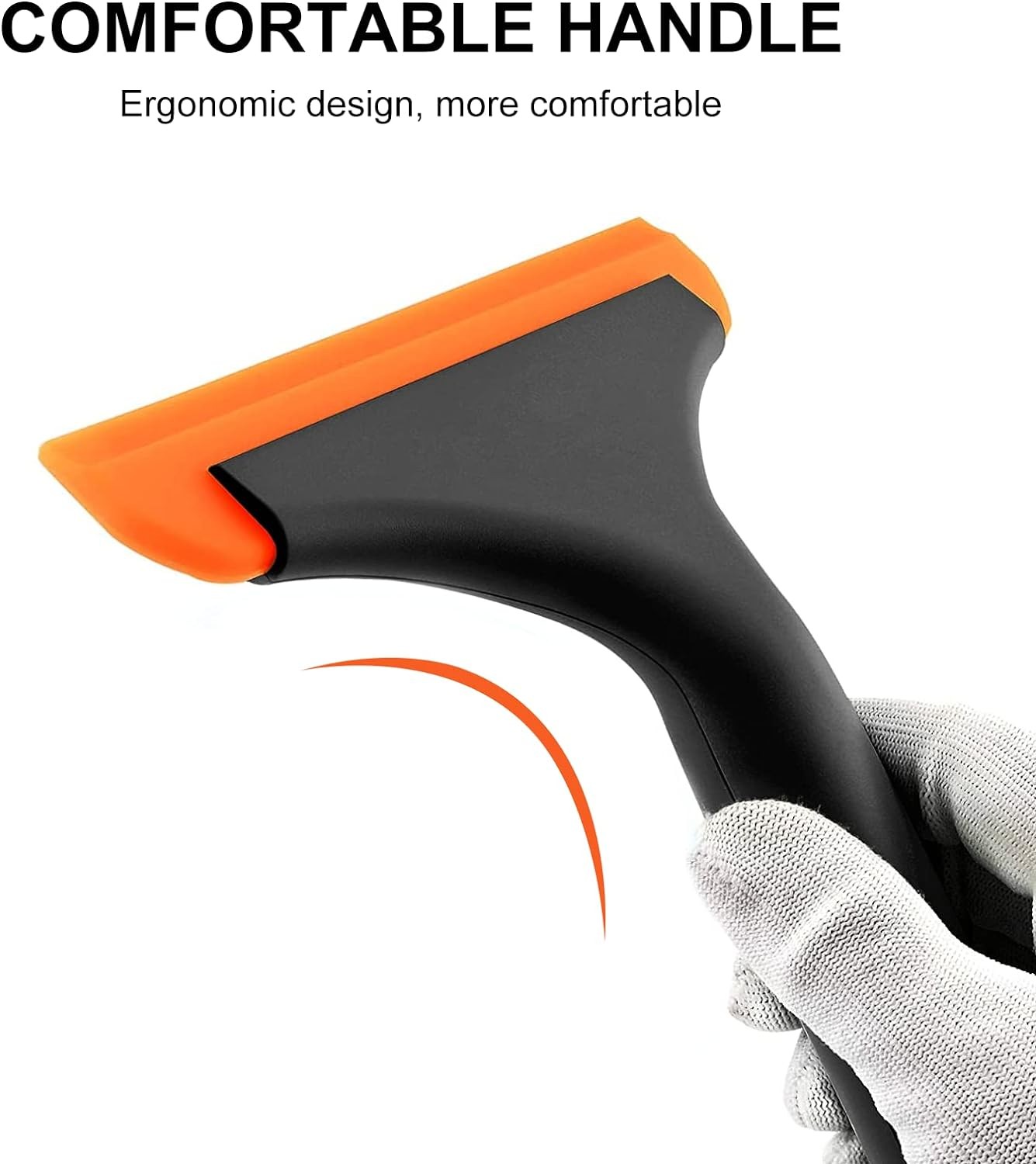 Small Silicone Window Squeegee 5.9 Inch Car Windshield Blade Squeegee, 2 Pack