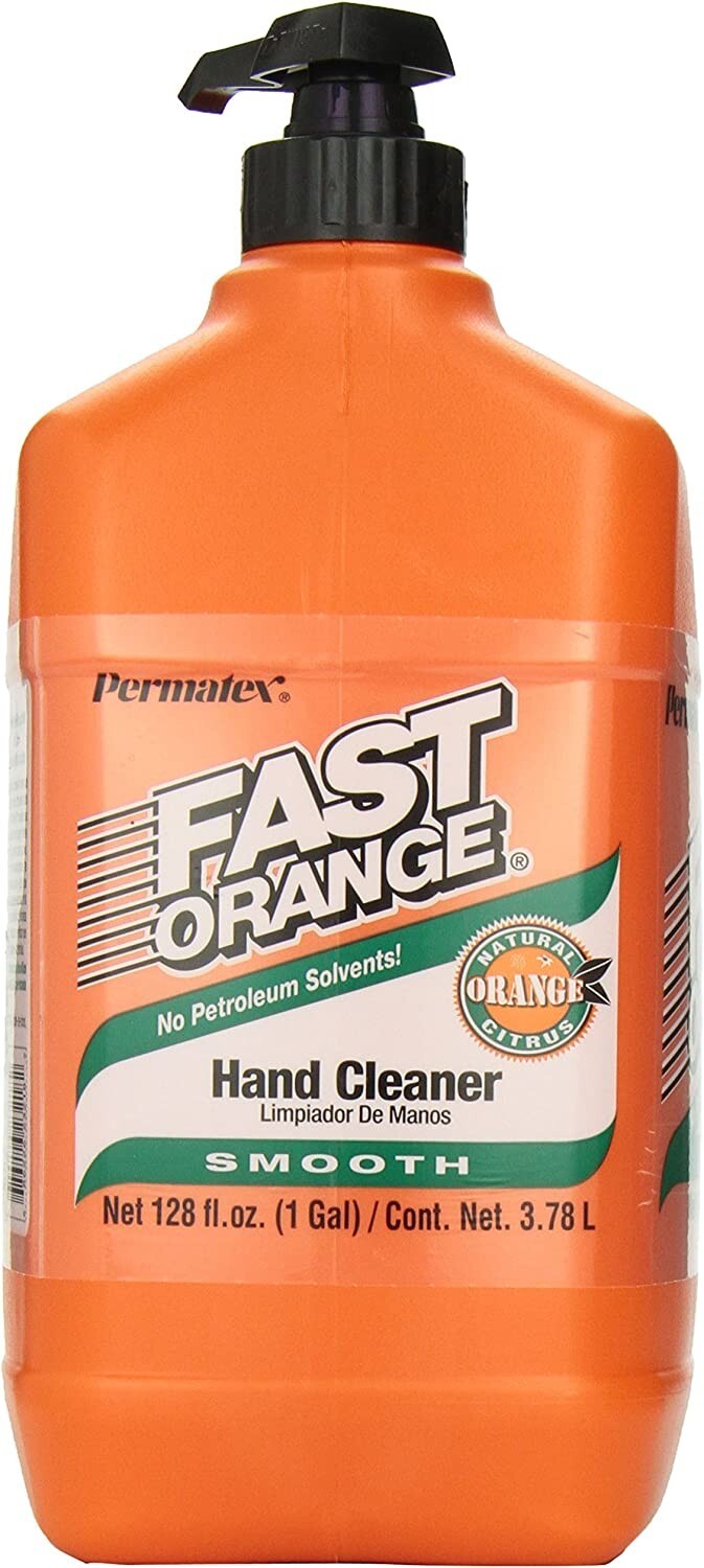 Permatex 23218 Fast Orange Smooth Lotion Hand Cleaner with Pump 1 Gallon