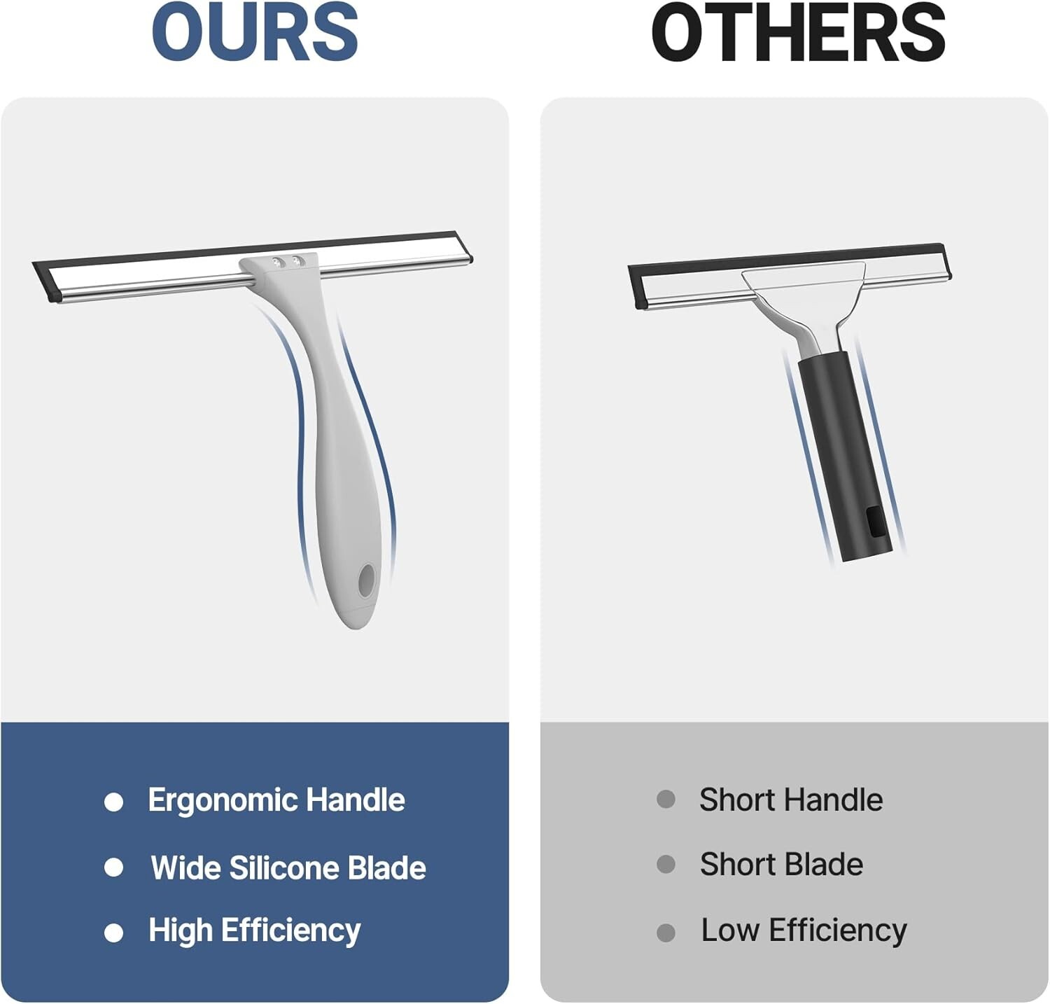 Wiper Blade Squeegee Window Cleaner Car Glass Clean Wash Shower Door Water Wipe