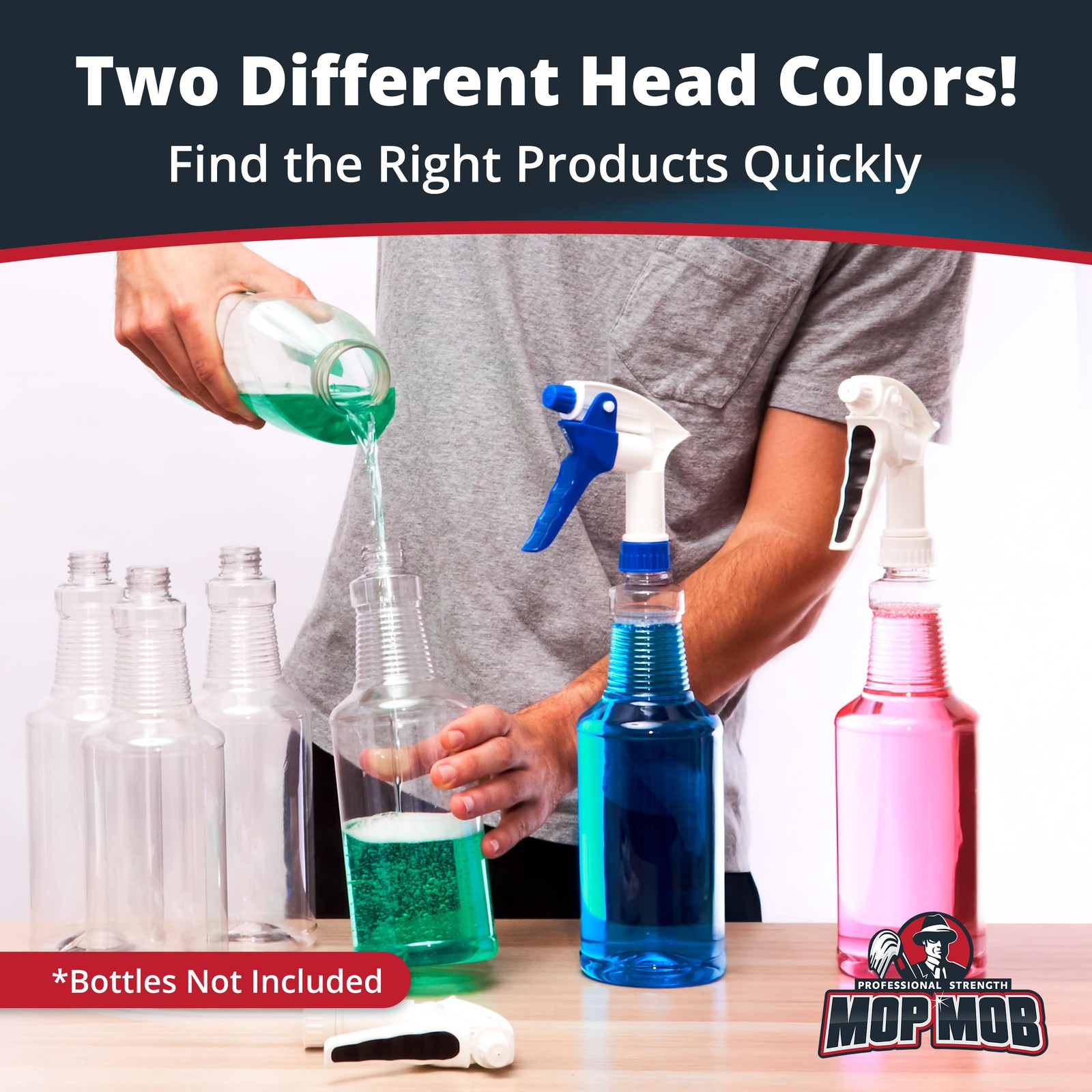 Leak Proof, High Capacity Spray Heads ONLY 3 Pack. Fits 32 Oz Bottles (NOT In…