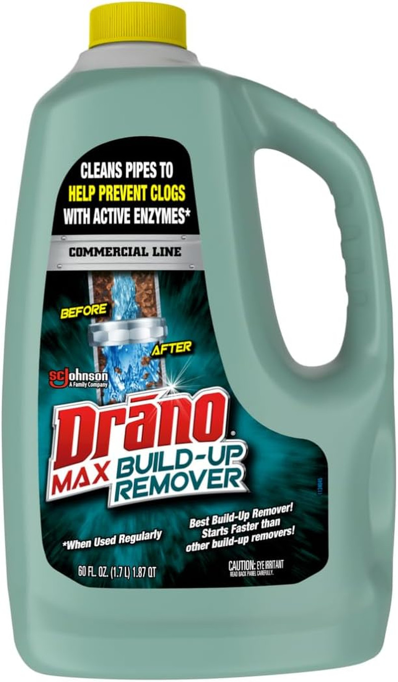 Drano Max Build up Remover Drain Cleaner, Enzymes & Probiotics Prevents Clogs &