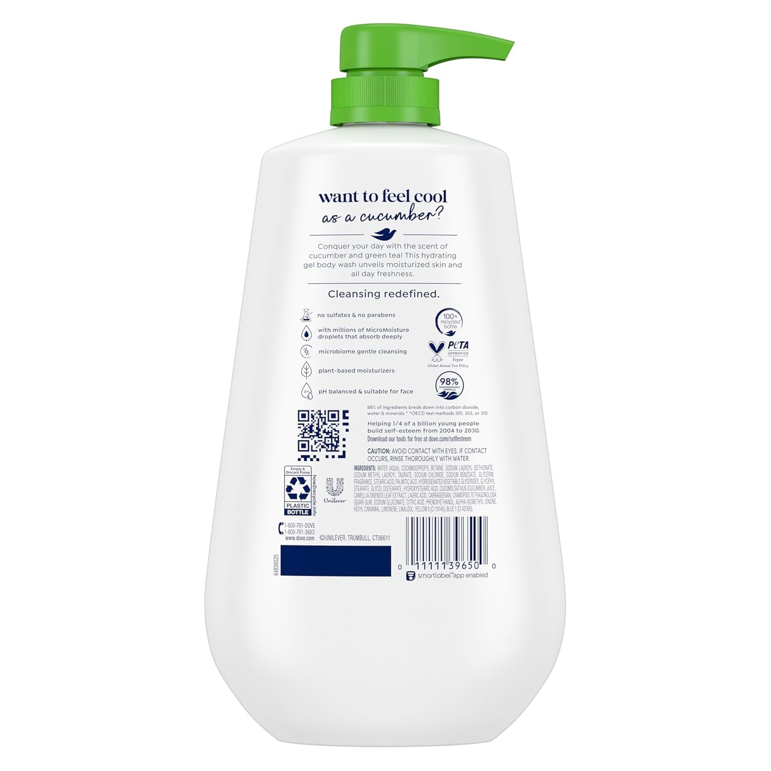 Dove Body Wash Variety 4-Pack ?C Fresh Care (15.2 Oz) + Refreshing (33.8 Oz) Sh