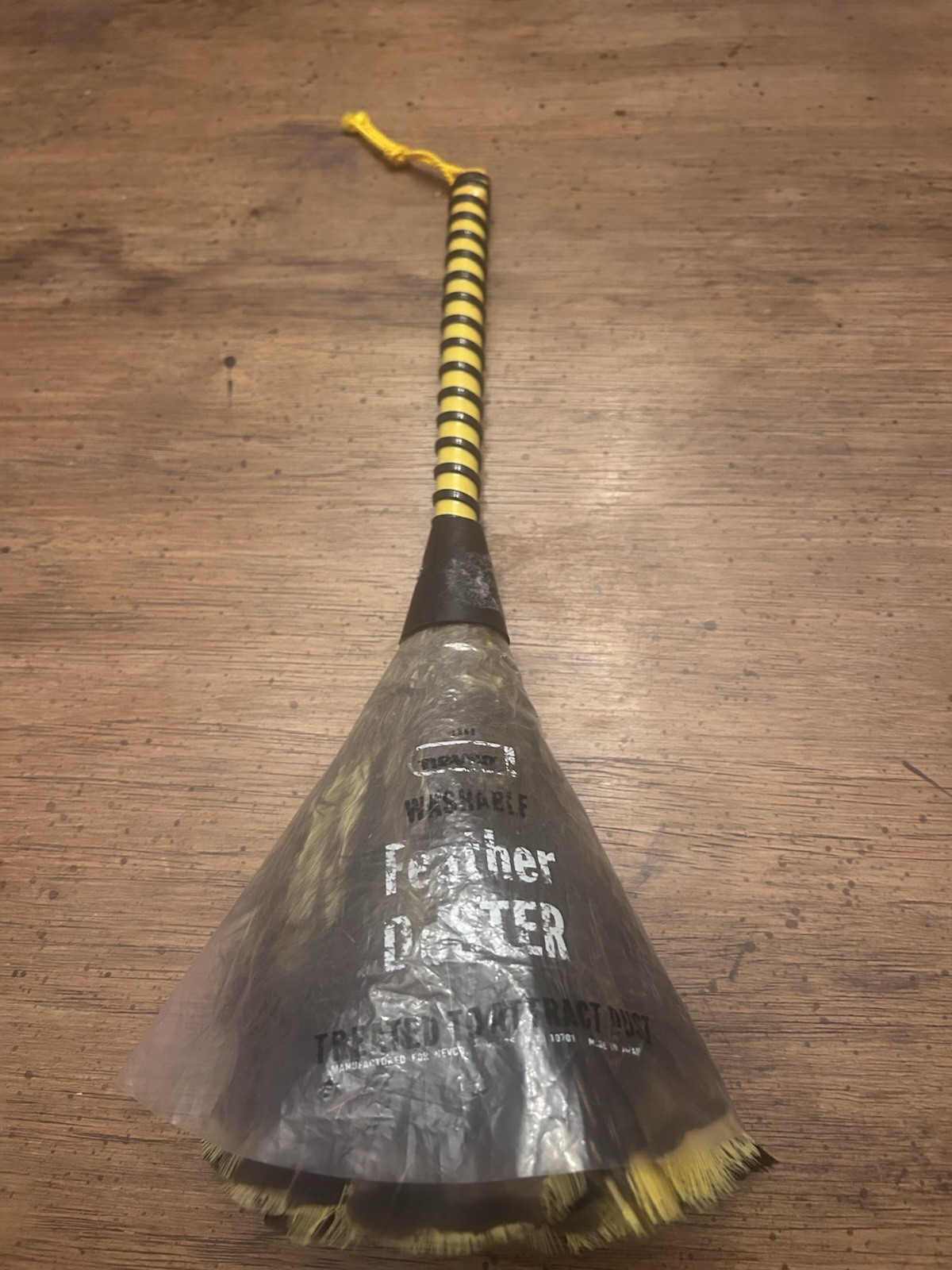 14in Ostrich Feather Duster Durable Dust Collecting Cleaning Tool In Wool US