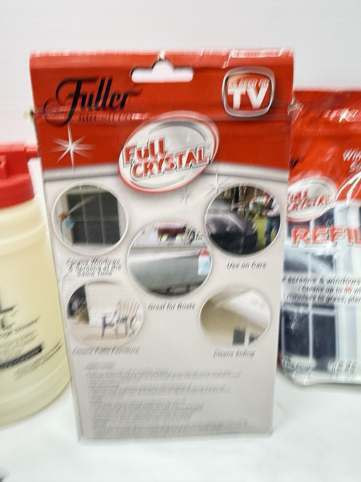 FULLER BRUSH FULL CRYSTAL WINDOW GLASS & SURFACE CLEANER REFILL BAG 16 Oz NEW