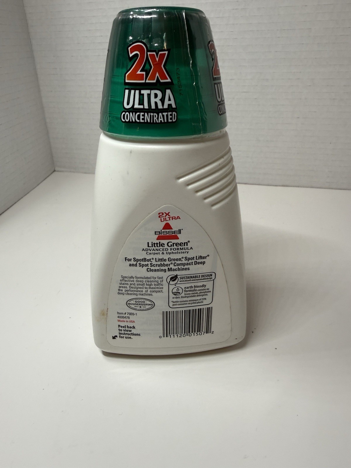 New BISSELL LITTLE GREEN Advanced CARPET & UPHOLSTERY CLEANER 2xConcentrate 16oz