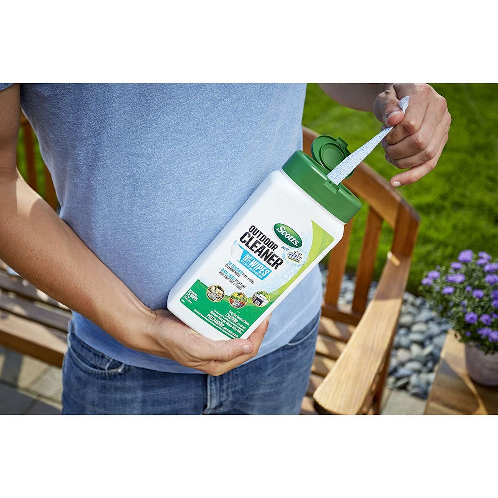 Scotts Outdoor Cleaner Plus­ OxiClean Heavy Duty Wipes 25 CT Container, 12 Pack