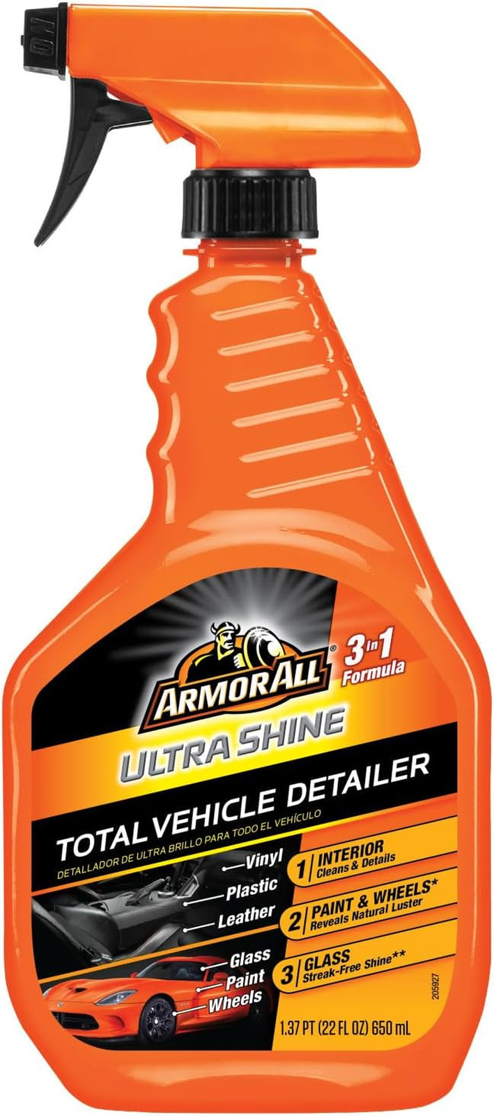 Ultra Shine Total Vehicle Detailer by , Car Detailer Spray for Interior and Exte