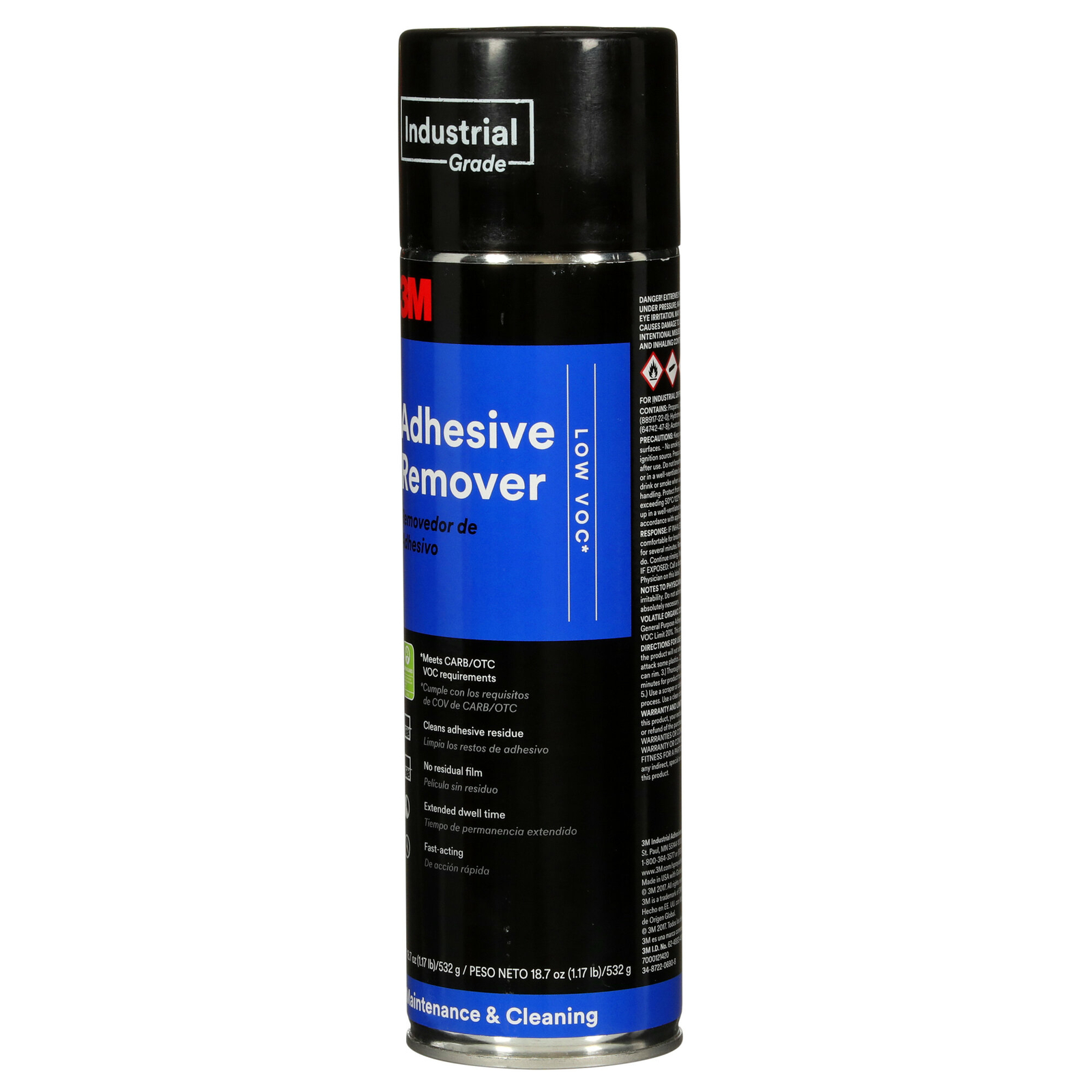 3M Adhesive Remover Low VOC 20%, 24 fl oz Can (Net Wt 18.7 oz)