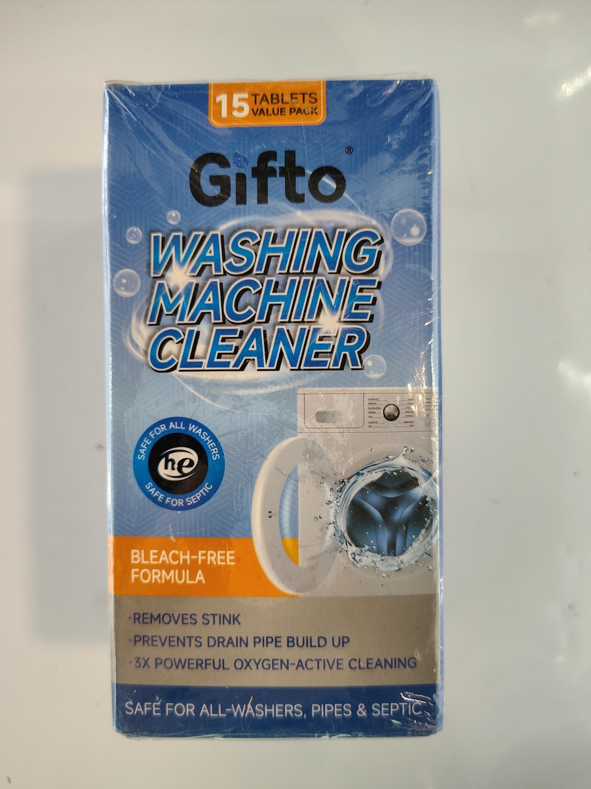 Gifto Washing Machine Cleaner 15 Tablets (New Sealed)
