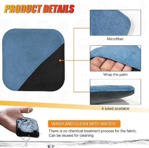 Car Screen Cleaner – Vehicle Touchscreen Microfiber Cleaning Cloth, Touch Blue
