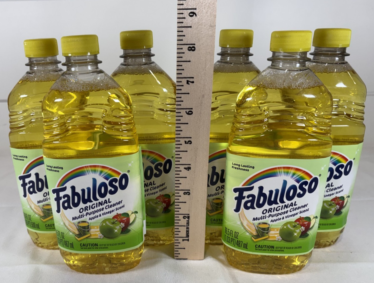 LOT – 6 Bottles Fabuloso VINEGAR APPLE All Purpose Cleaner 16.9 oz Ea Bottle NEW