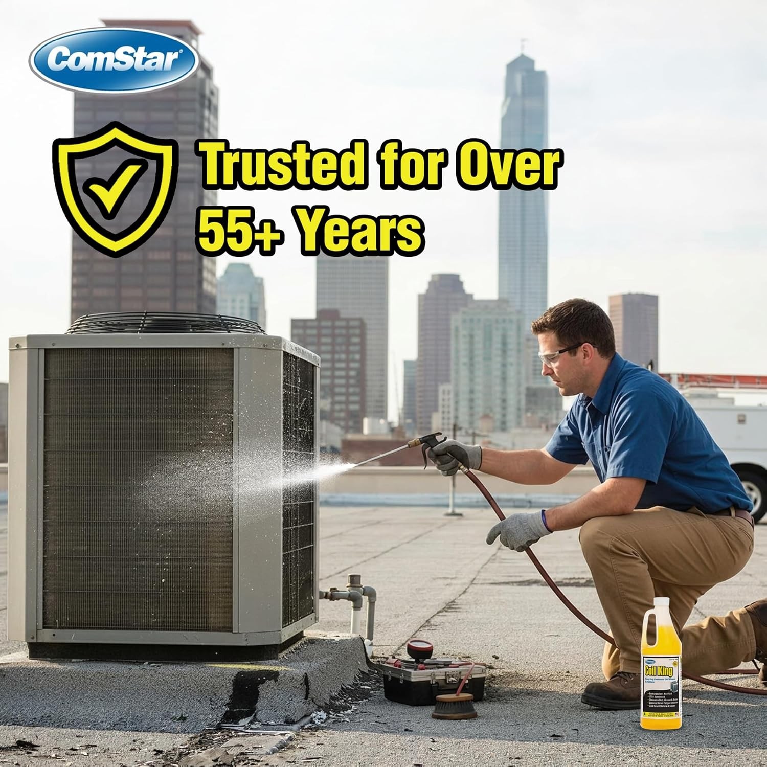 ComStar Coil King 1 Qt Foaming Coil Cleaner & Condenser Brightener
