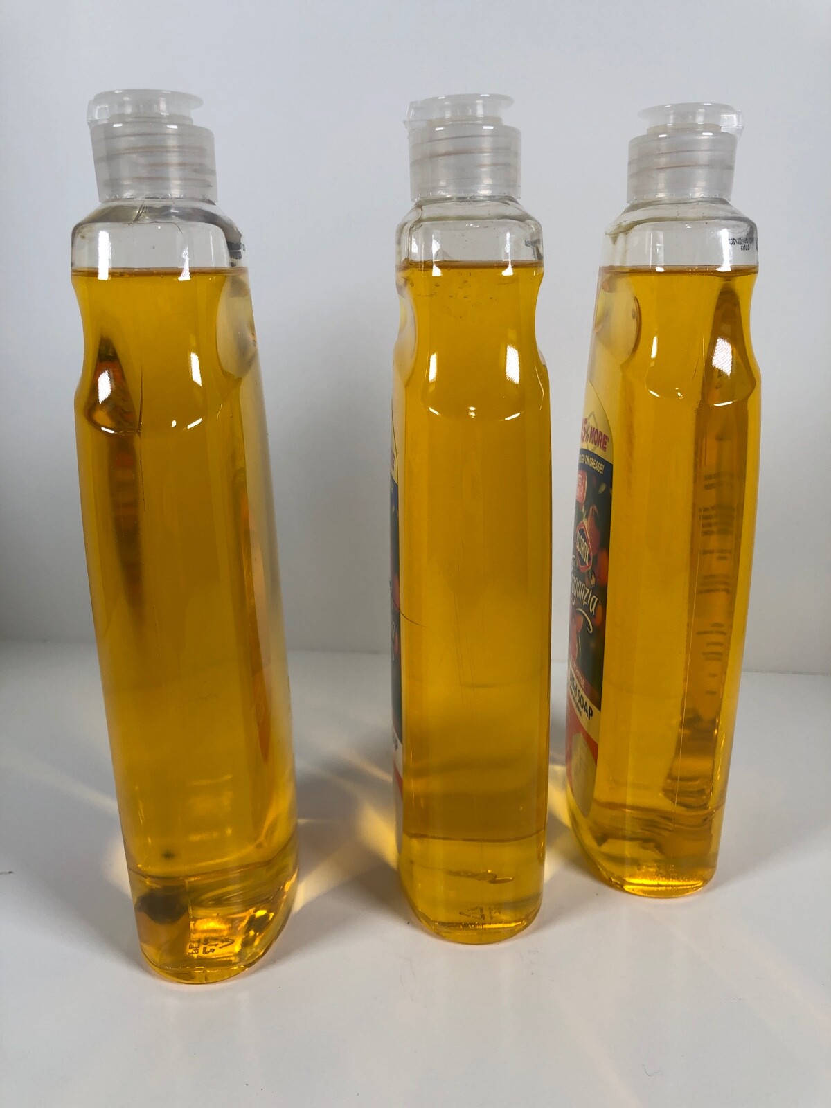 Three Bottles Clorox Fraganzia Orange Zest Dish Soap Vitamin B5 22 oz Each LE