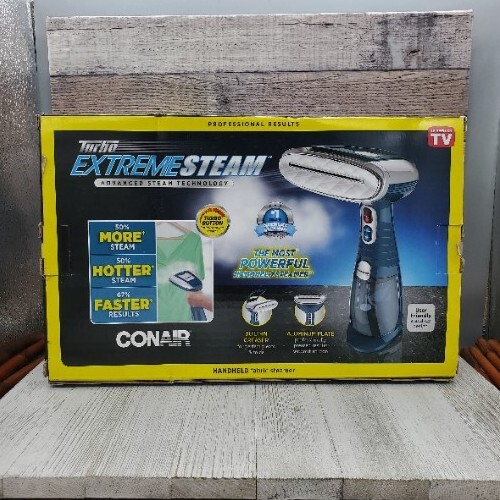 Conair Handheld Garment Fabric Steamer Turbo ExtremeSteam GS38R Open Box -New