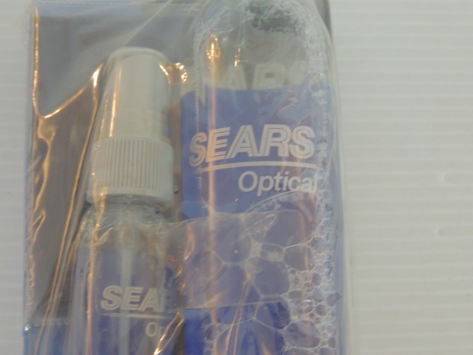Sears Optical Eyeglass REFILE LENS CLEANER, 2oz. Spray Bottles, PLUS LENS CLOTH
