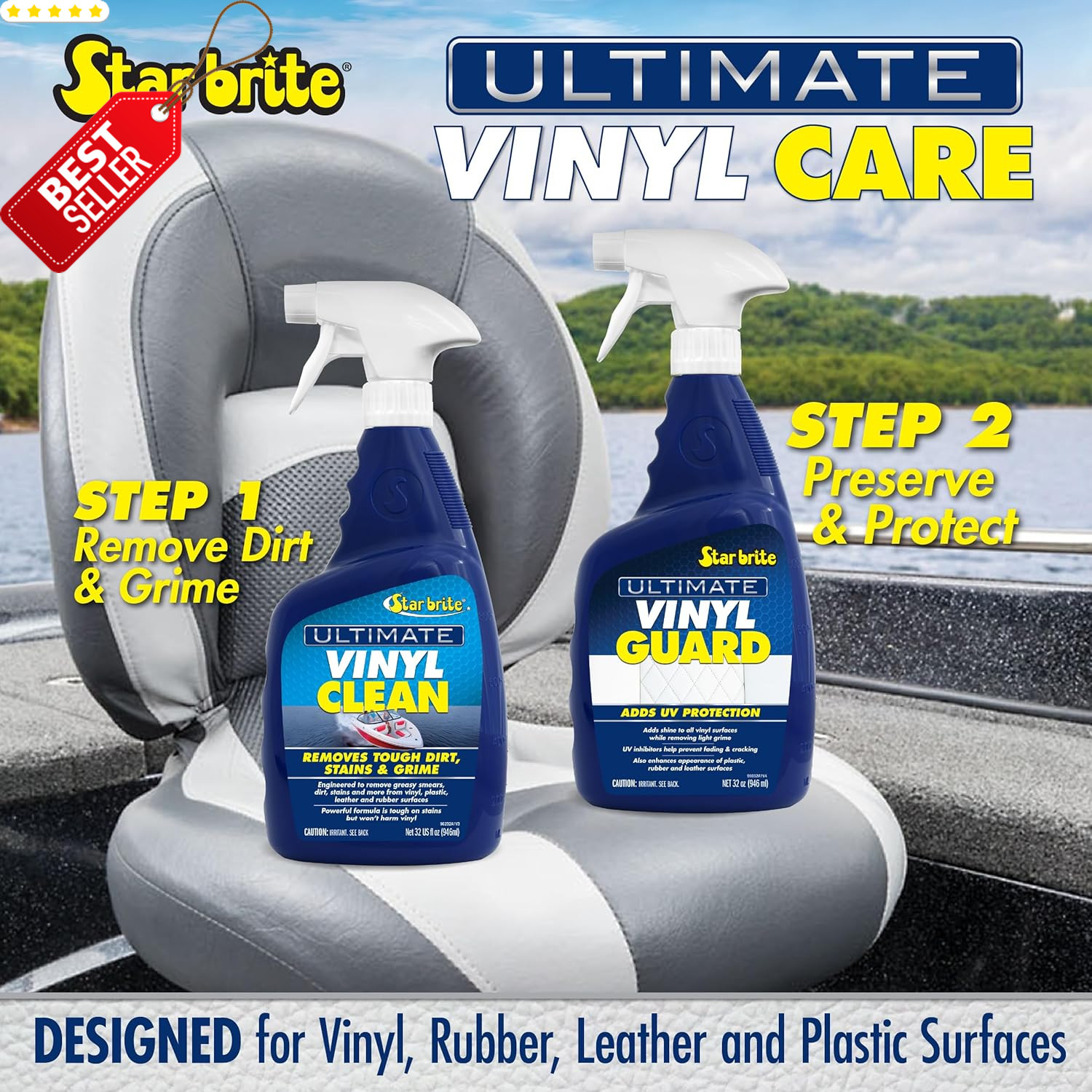 Ultimate Vinyl Cleaner Spray 32oz Auto RV Boat Interior – US