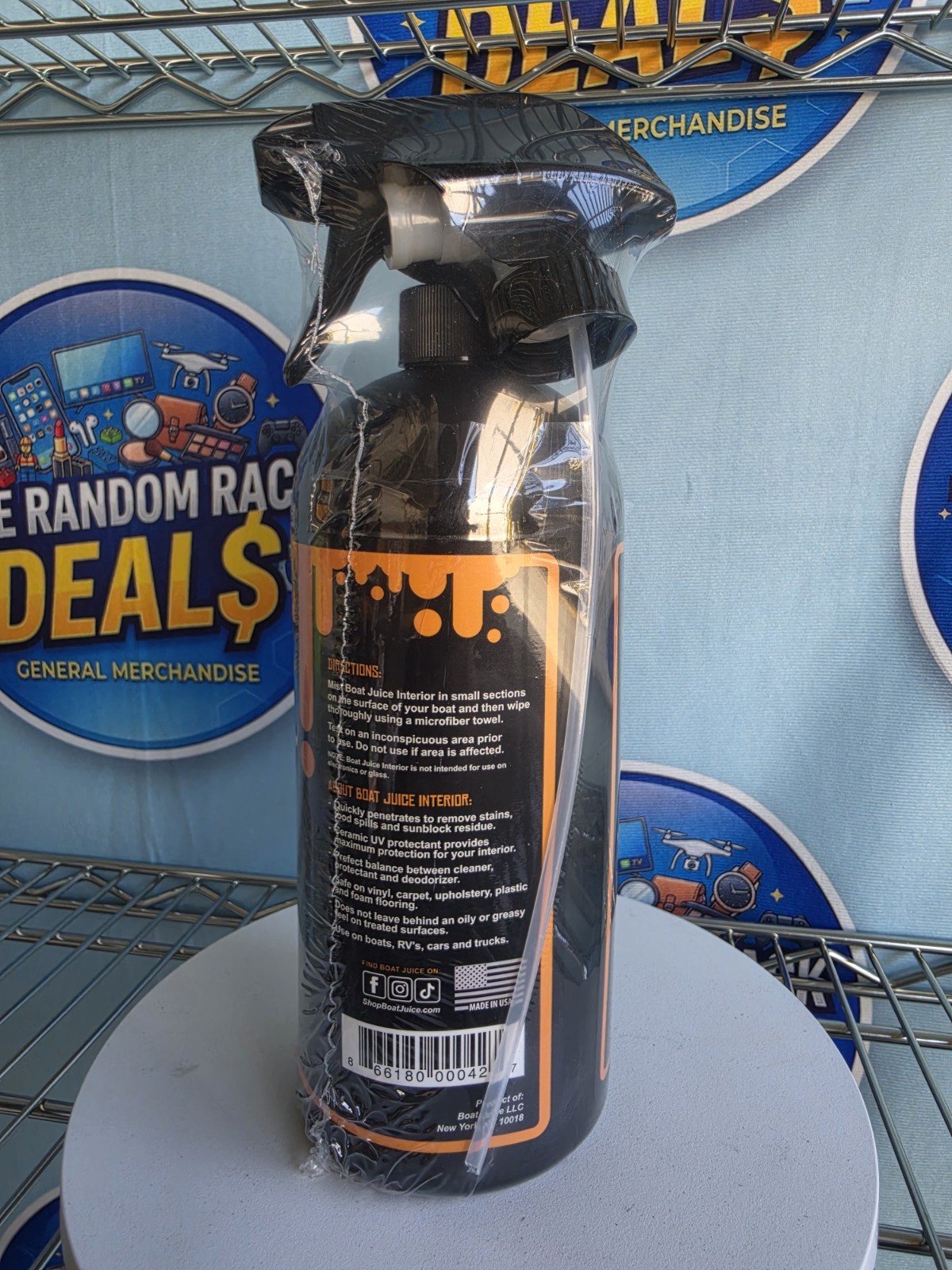 Boat Juice 2in1 Interior Boat Cleaner & Protectant Spray | Vinyl Boat Seat Clean