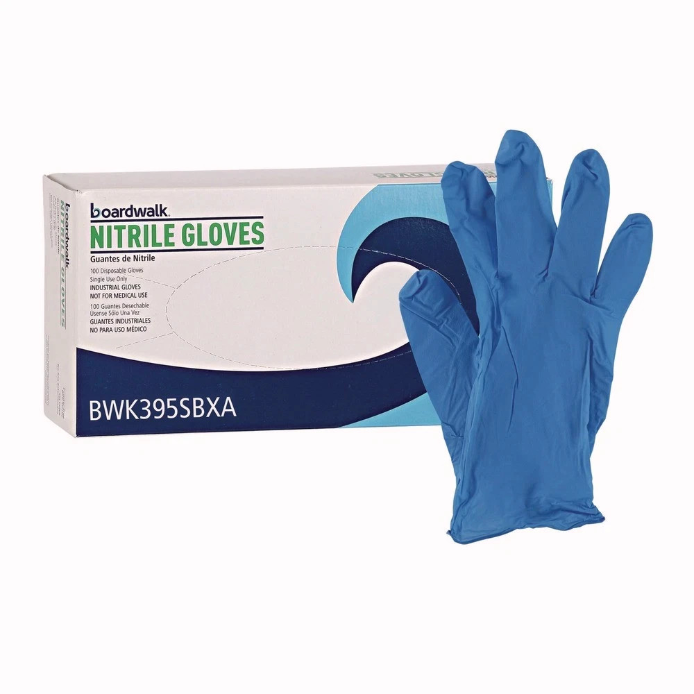 Boardwalk 395SBXA 5 mil Disposable Nitrile Gloves – Small, Blue (100/Box) New