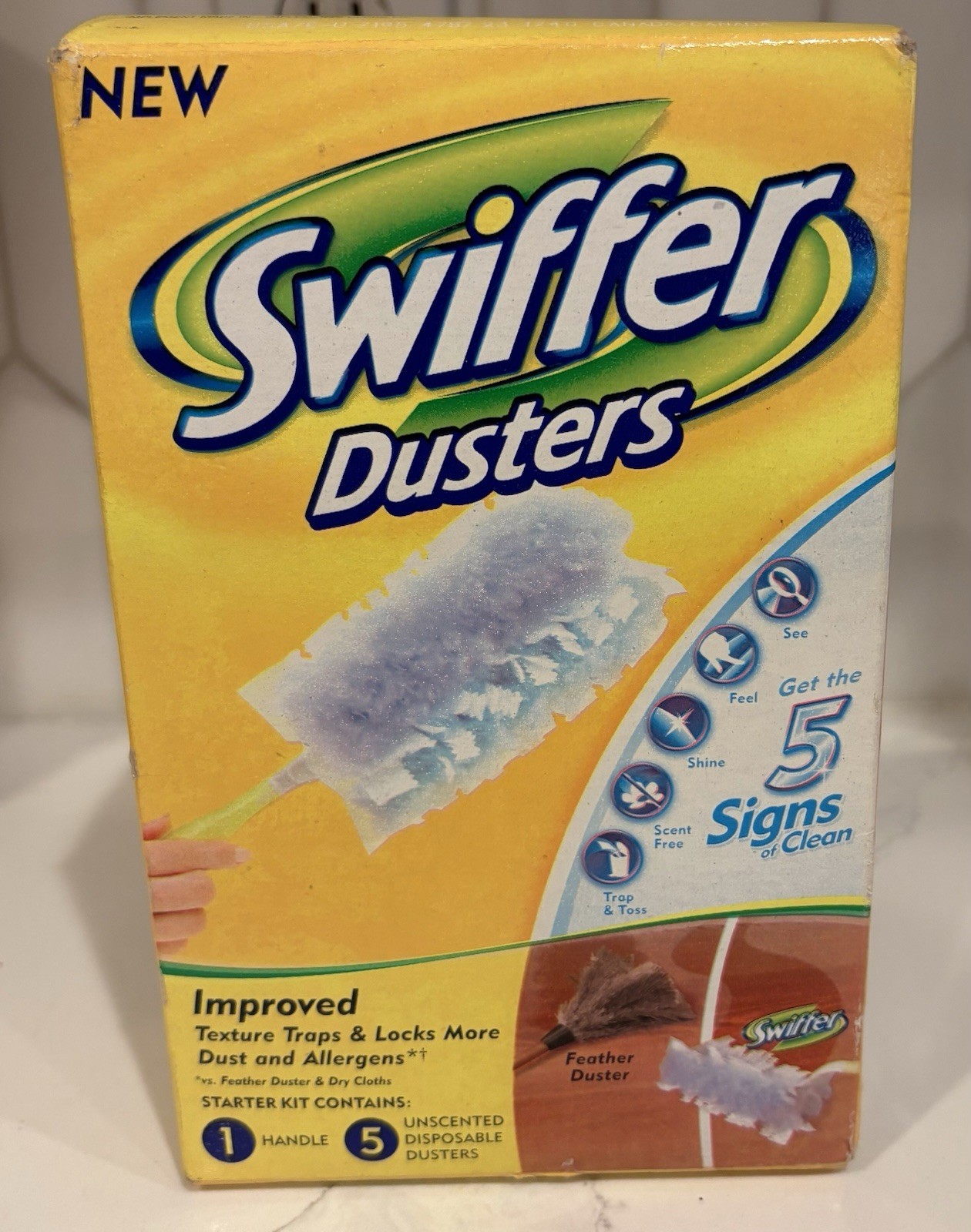 Swiffer Duster Starter Kit 5 Dusters / 1 Handle