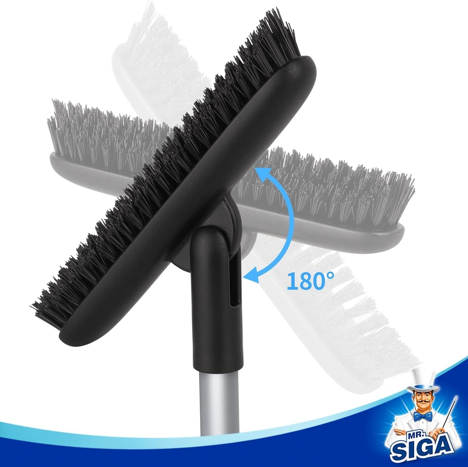 Grout Scrub Brush Long Handle Stiff Bristles Shower Tile Floor Cleaner