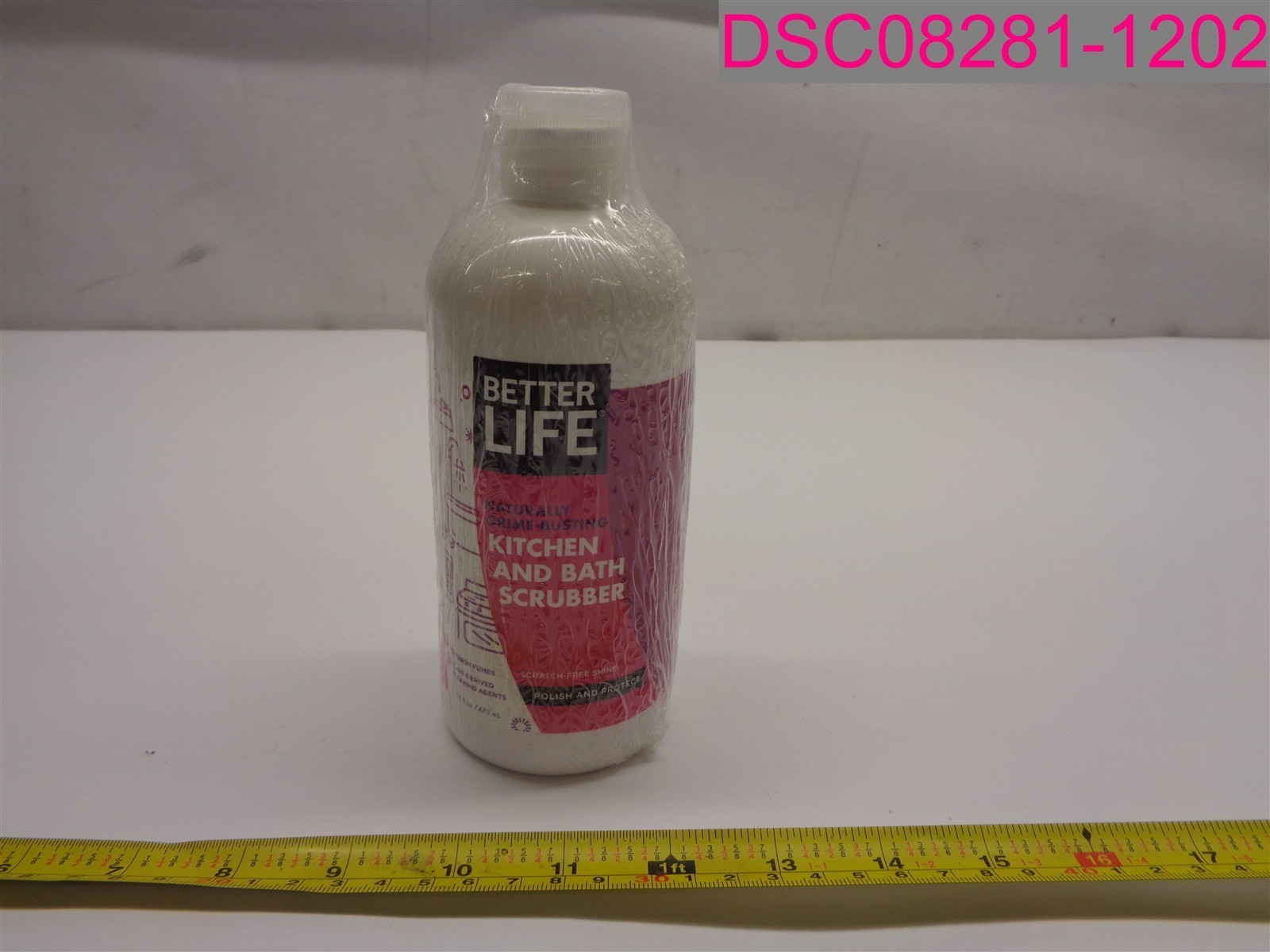 QTY=32 fl.oz (2 Bottles of 16 fl.oz) Better Life Kitchen & Bath Scrubber
