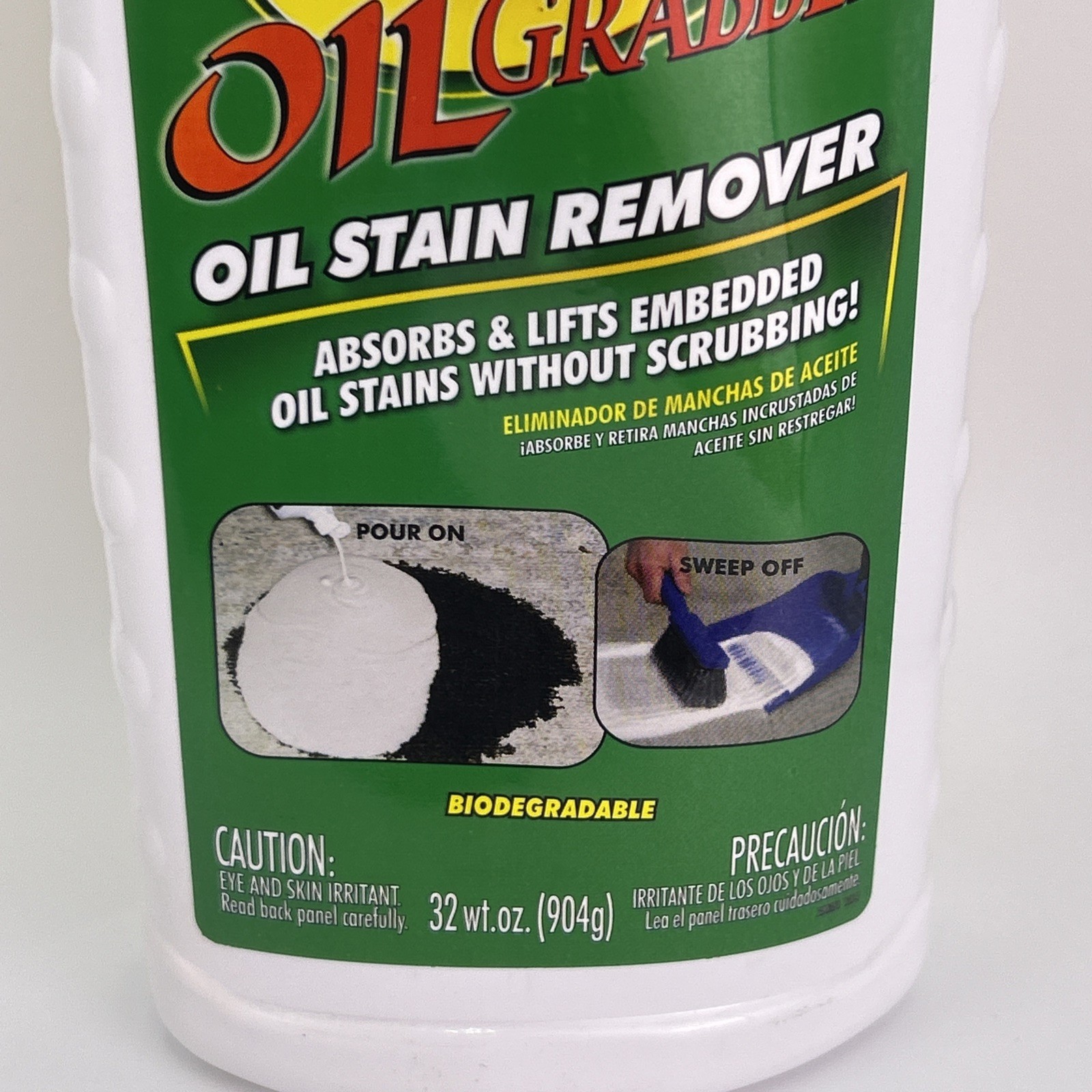 Krud Kutter Oil Grabber Stain Remover Absorbs Lifts Stains Biodegradable 32oz