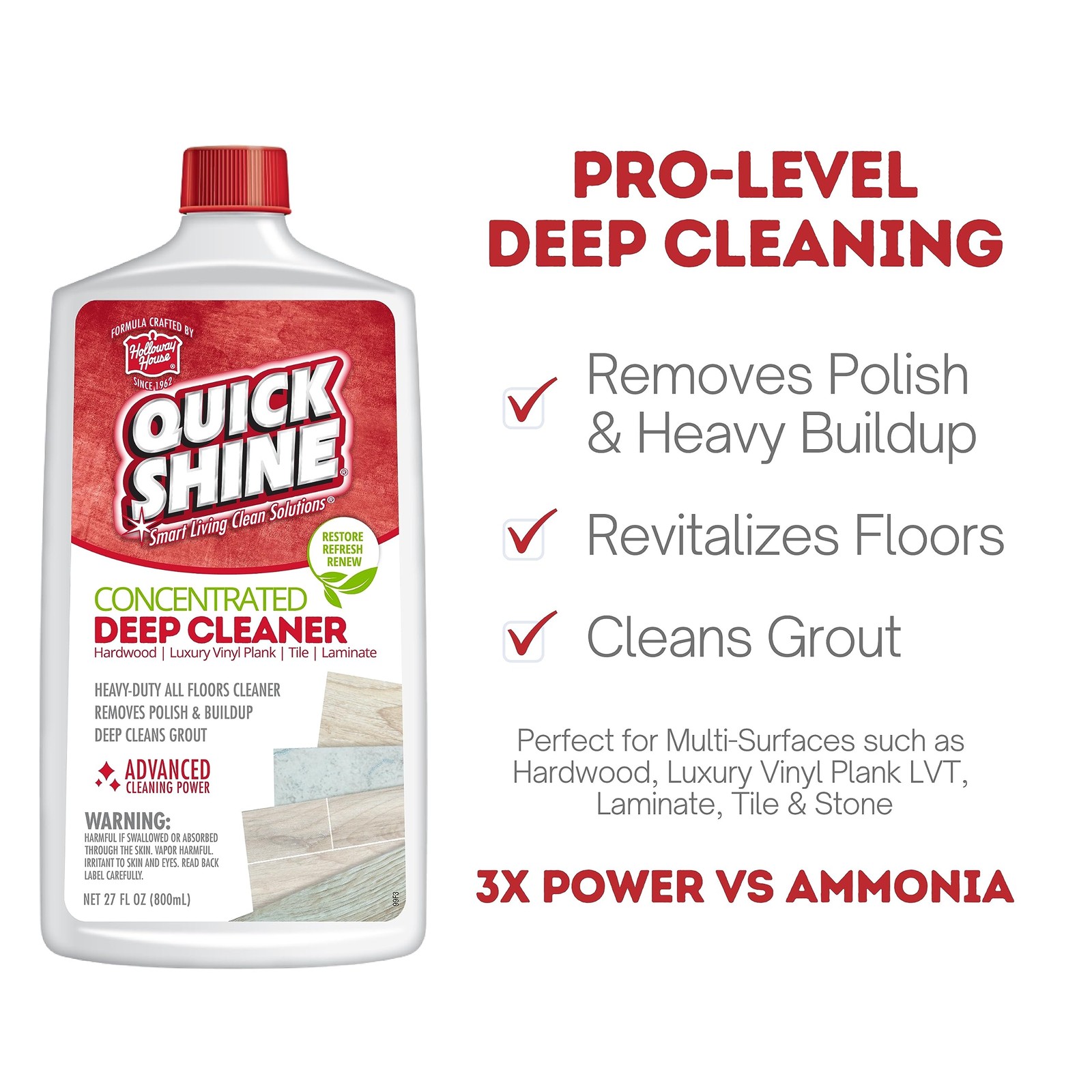 Limpiador Y Removedor De Pisos Profundos Para Multiples Superficies 27Oz | E…