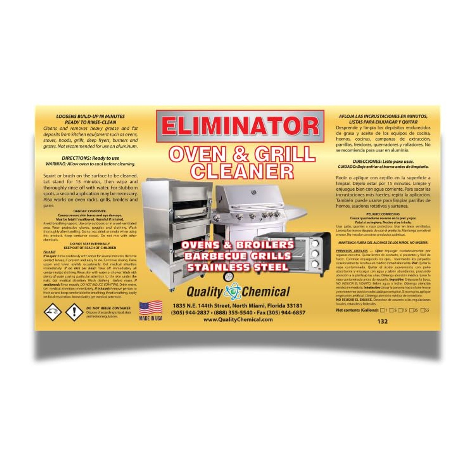 Quality Chemical Oven & Grill Cleaner – Heavy-Duty – Fast Acting & Easy to Use –
