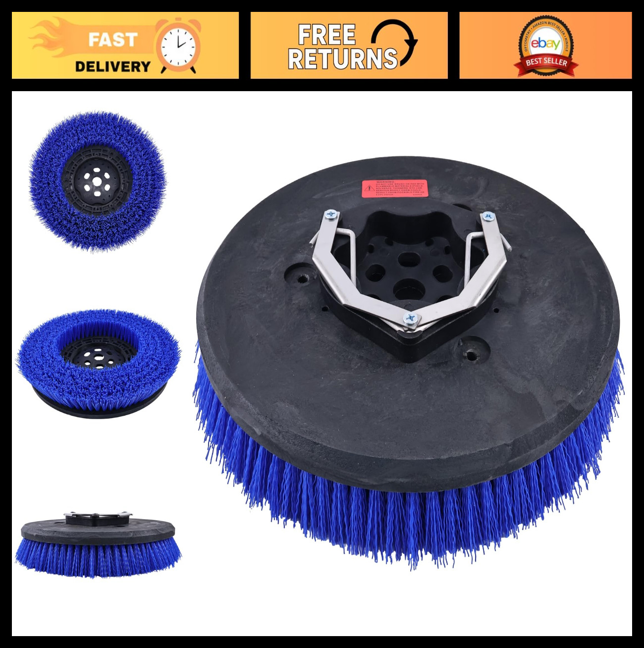14″ Disk Scrub Brush for Floor Scrubber – Compatible with Tennant T5 T500 T5e T5
