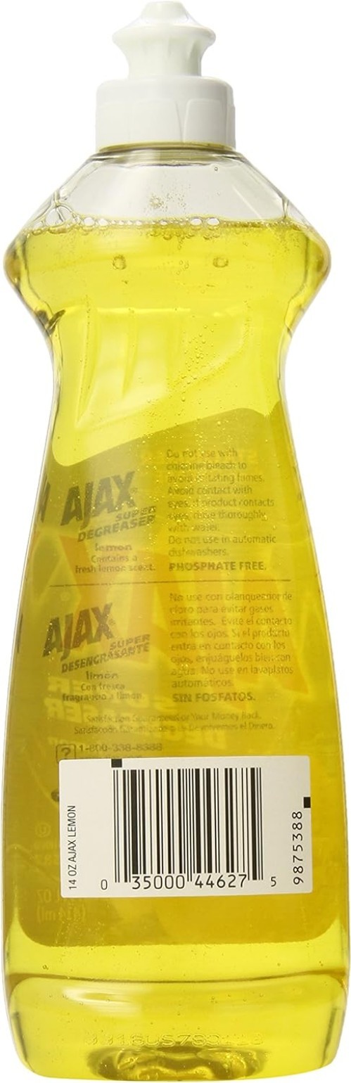 Lemon-Scented Super Degreaser Dish Liquid, 14 Fl Oz – Sparkling Clean Dishes