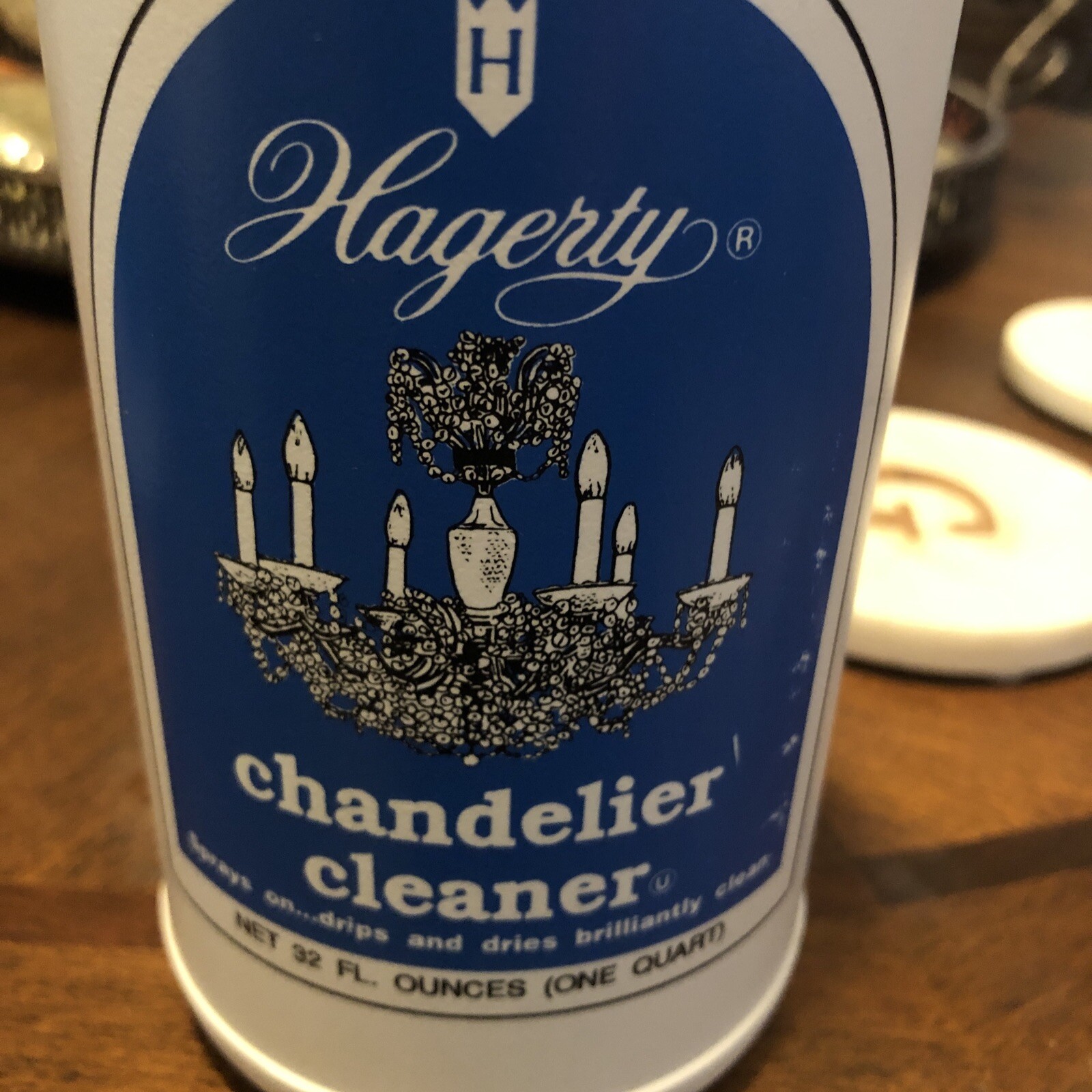 HAGERTY Chandelier Cleaner Spray No Wiping Crystal & Glass 32 oz NEW SEALED