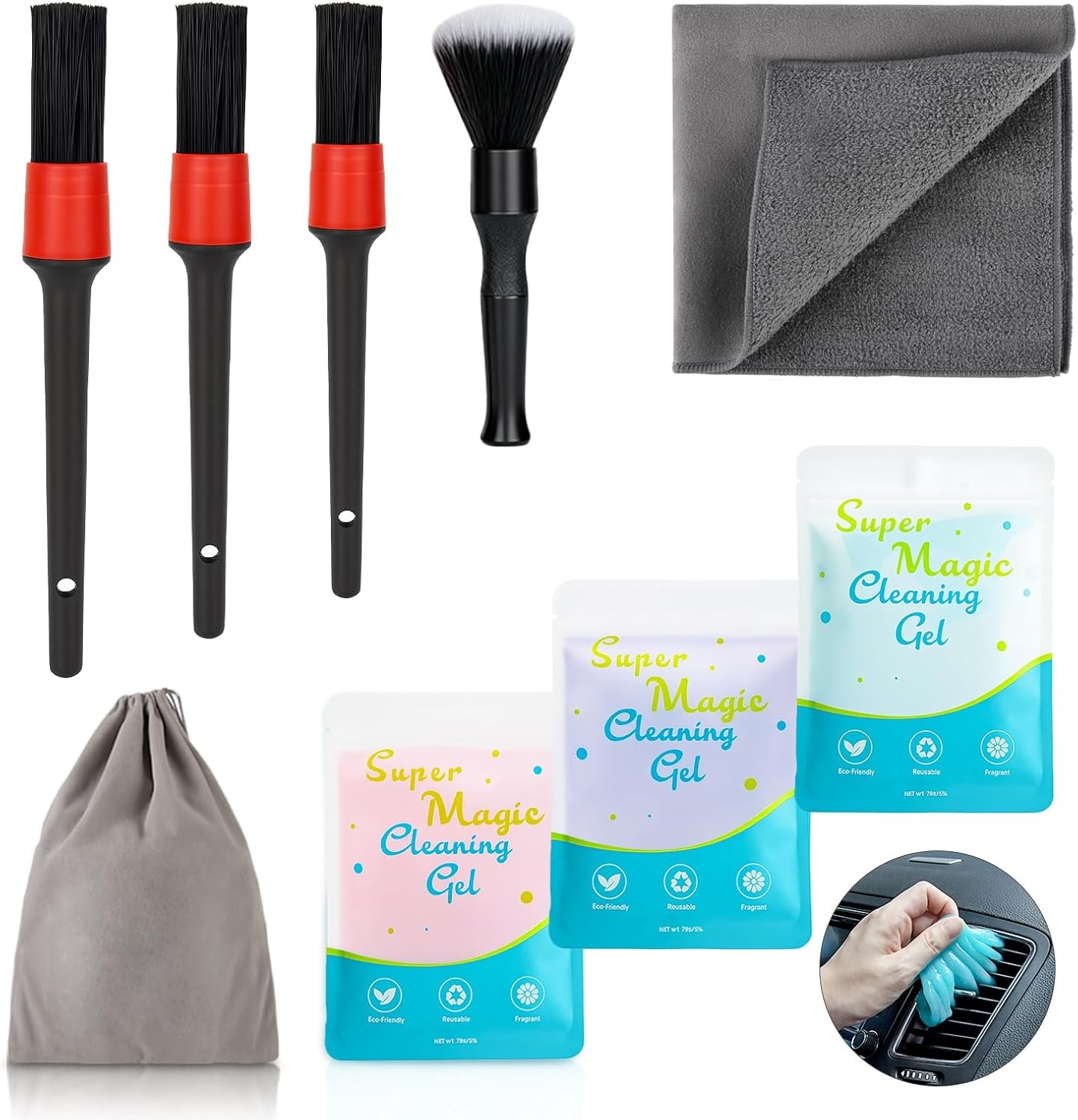 Car Detailing Cleaning Gel Putty Auto Interior Vent Cleaner Slime Keyboard Goo
