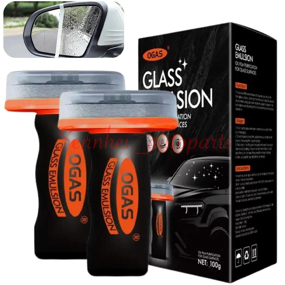 2PCS New For Car Window Glass Automotive Oil Film Cleaner Car Windshield Cleaner