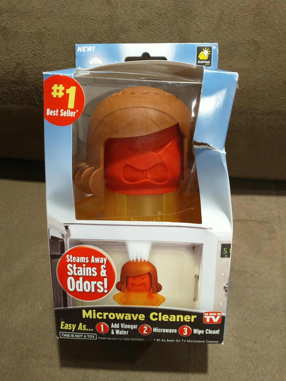 Angry Mama Easy Microwave Steam Stains & Odors Cleaner Cleanser Funny Gift