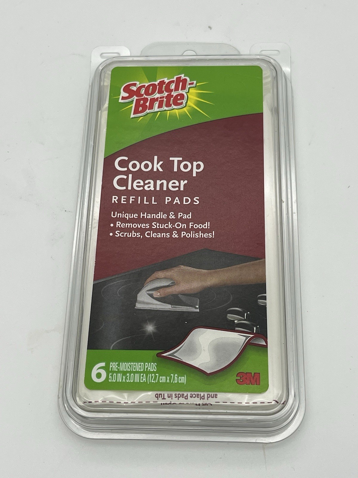 Scotch Brite Cook Top Cleaner Refill Pads 6 Pads NEW