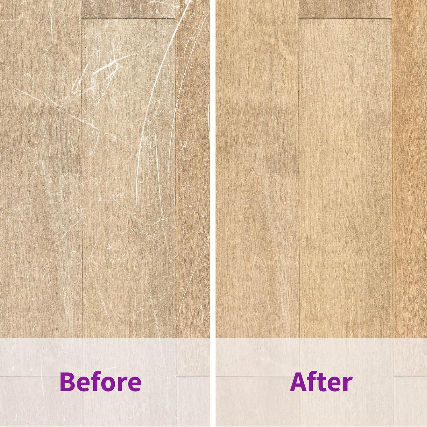 Professional Wood Floor Restorer Fills Scratches, Shines and Protects Wood Floor