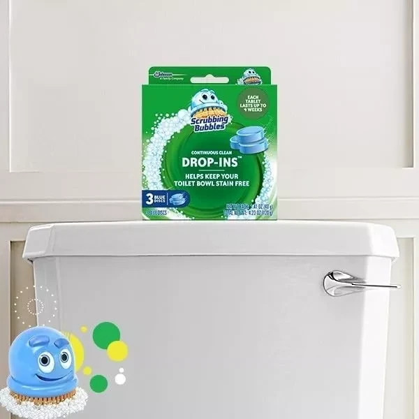 Scrubbing Bubbles Toilet Tablets, Continuous Clean Toilet Drop Ins 3 pack 15 ct
