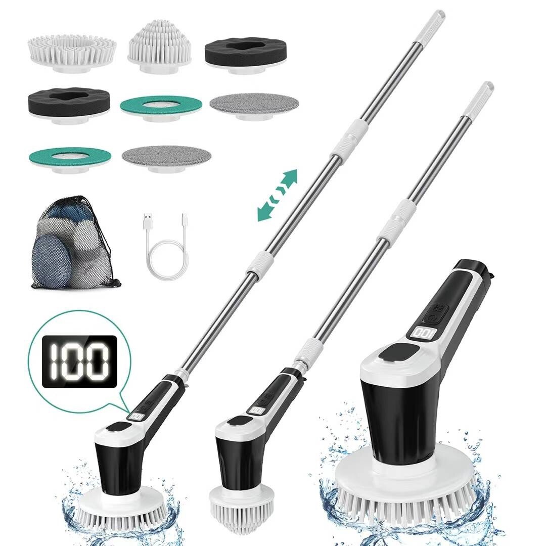 Brand New IP68 Waterproof 4500mAh Household Electric Rotary Cleaning Brush