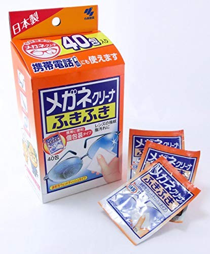 Kobayashi Japan Glasses Cleaner Fukifuki 40 sheetsHealth and Personal Care